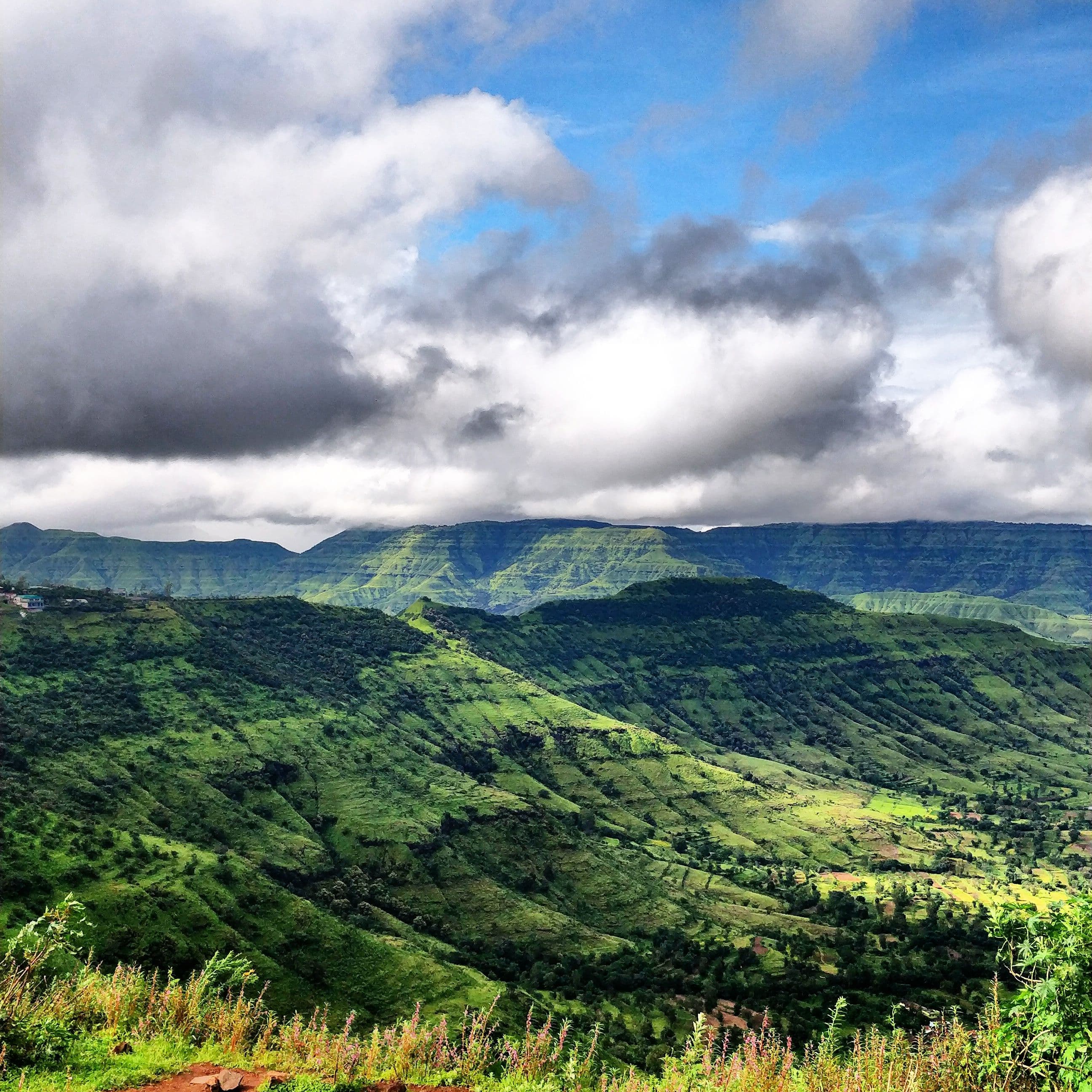 Scenic valley and lake views near Panchgani