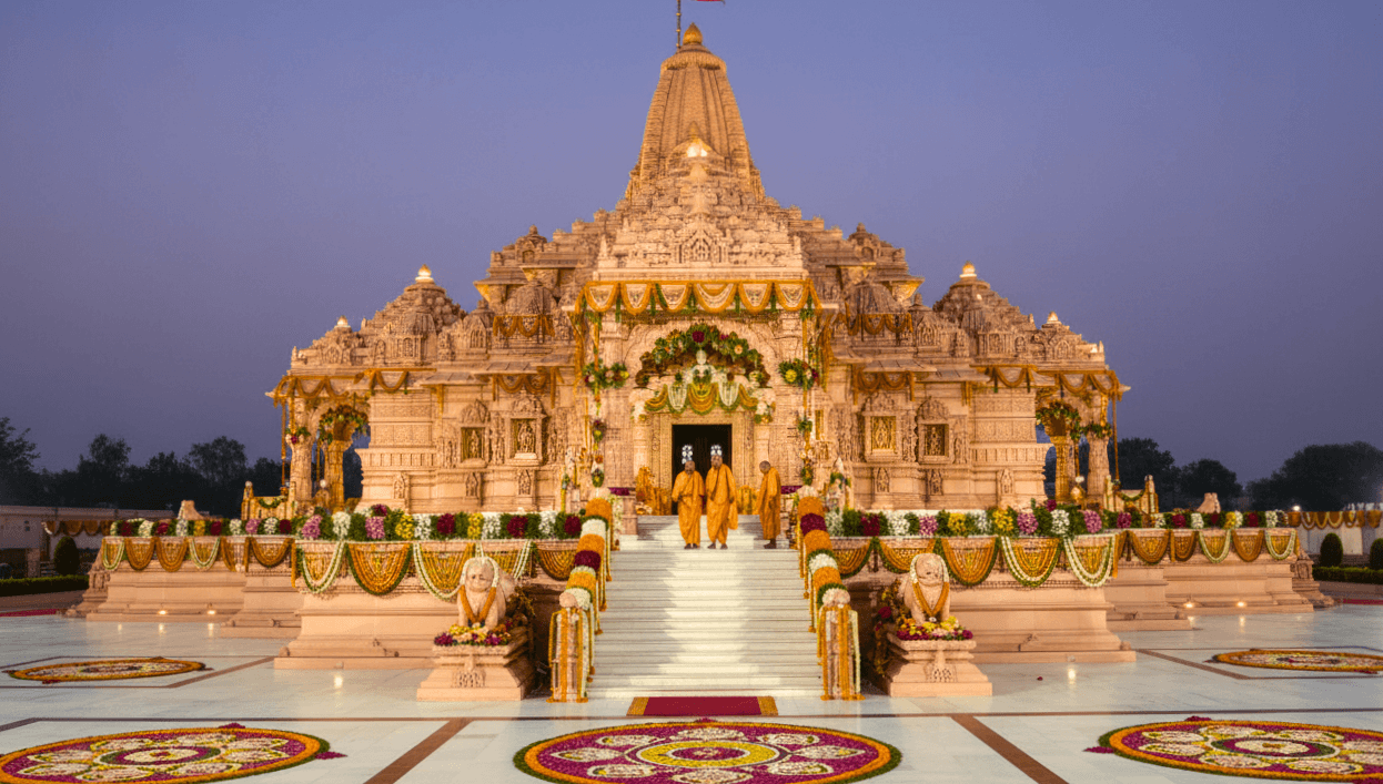 Temple complex at Ayodhya